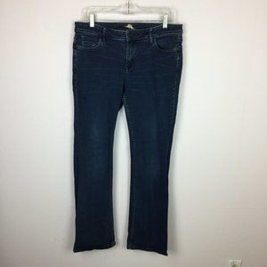 Tommy Bahama Jeans Womens Sz 32x30 Modern Boot Cut Dark Wash Mid Rise Bue Denim